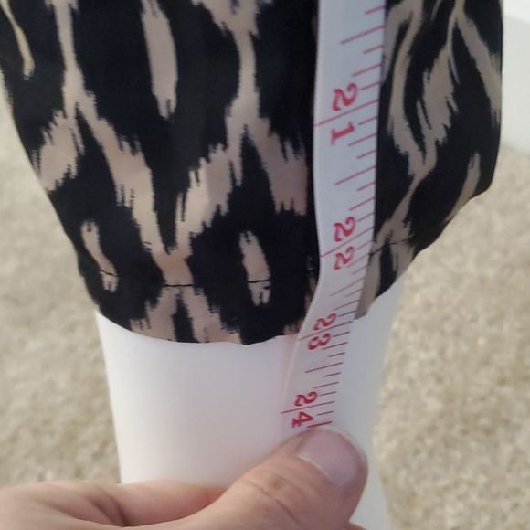 Poetry lounge pants, sliky, black and tan, M, great shape - Picture 5 of 6